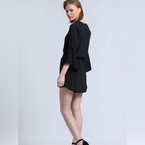 Zara black jumpsuit with detail - Picture 4 of 4